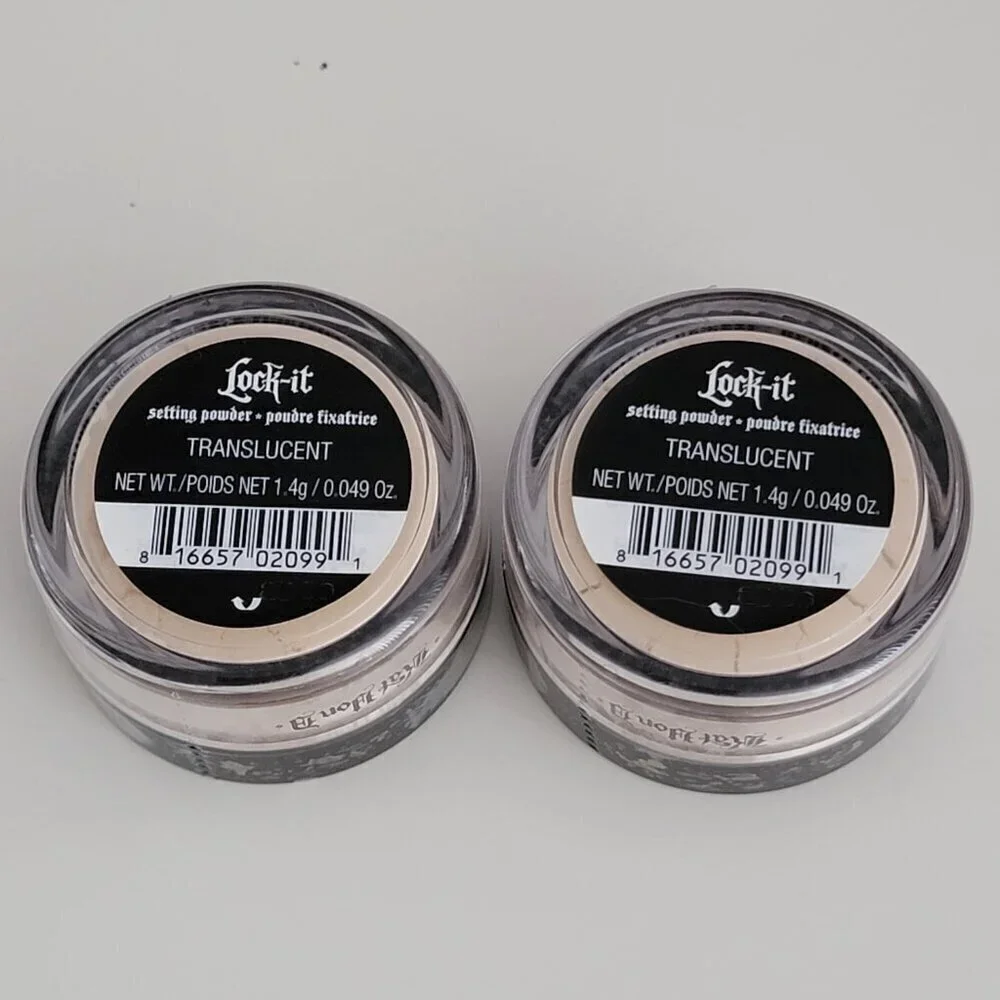 2 Kat Von D Mini Loose Setting Powder Translucent NEW Sealed Set of 2